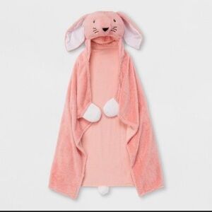 Pillowfort Pink Bunny Hooded Blanket